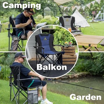 Nová zahradní kempingová židle - 8