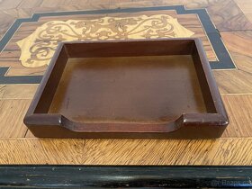 Dřevěnou sadu na psací stůl. - 8