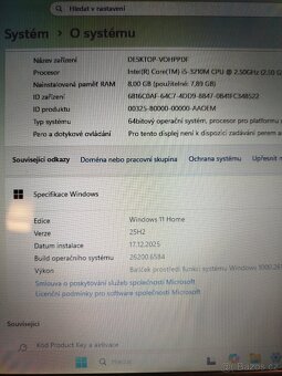 Herní nobetok Asus - Intel Core i5,Nvidia 2GB, 8 GB RAM, SSD - 8