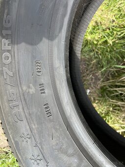 Sada zimních pneu 2+2 215/70/16 100T Dunlop +Semperit - 8