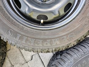 5x100 14 5J ET38 plechové disky VW vč.zánovních zim.pneu - 8