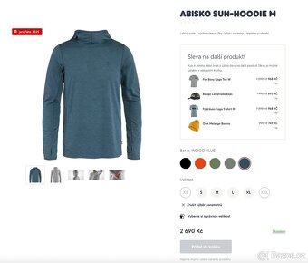 Nová mikina Fjallraven Abisko Sun-hoodie M - 8