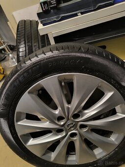 ALU kola Opel Combo 5x108 r17 Originál,Michelin 5m 205/55/17 - 8