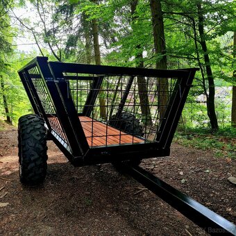 Vyvážečka  dřeva , vozik za ctyrkolku - 8