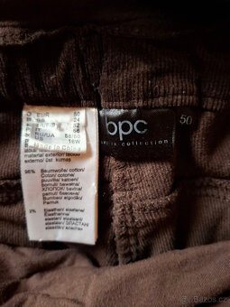 Těhotenské manšestrové kalhoty 3x vel.46/48/50 - 8