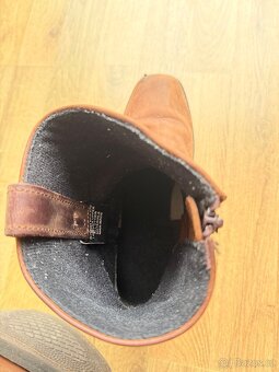 Kovbojské kožené boty koně kotníkové - 8