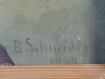 OBRAZ OLEJ NA DESCE - SIGNOVÁNO - 8