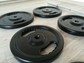 Prodám novou bench činku o celkové váze 114 kg České výroby - 8