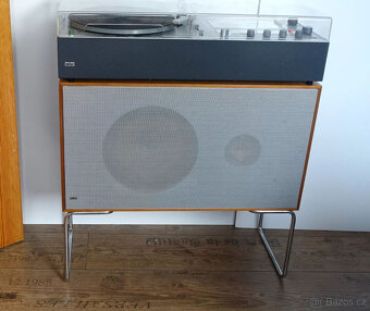 2x Braun L604 se základnou, Dieter Rams 1964, ořech, v dobré - 8