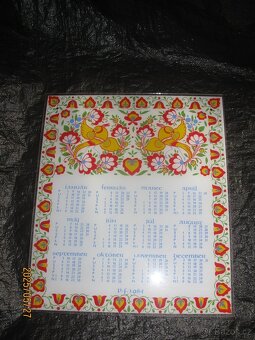 staré skleněné kalendáře a reklamy - 8