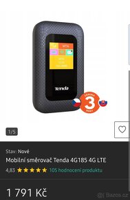 Tenda 4G185 - WiFi Mobile 4G LTE Hotspot modem, powerbanka - 8