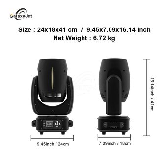 SHEHDS GalaxyJet LED Beam 180W Otočná hlava - 8
