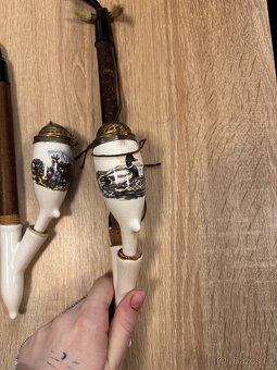 Nabízím staré porcelánové fajfky / myslivecké dýmky. - 8