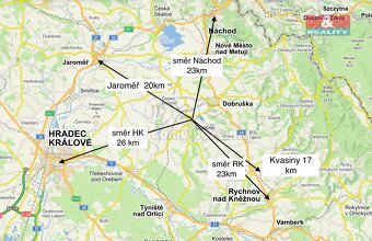 Pronájem bytu 2+kk, 50 m², Opočno, ul. Baštecká - 8