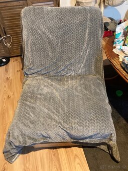 Pohovka rozkladaci + kreslo rozkladaci ikea - 8