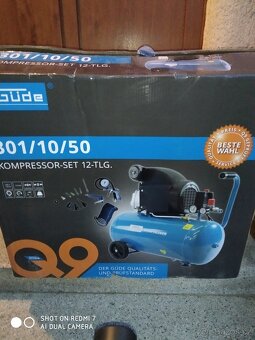 Prodám NEPOUŽITÝ olejový Kompresor Güde set 12-TLG 301/10/50 - 8