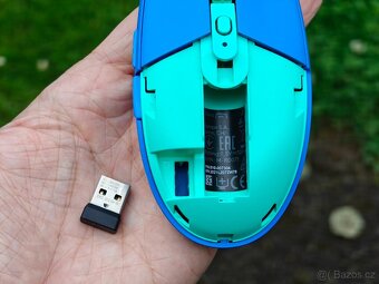 Herní bezdrátová myš Logitech G305 LIGHTSPEED Blue - 8
