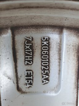 Alu kola vw 5x112 r17 7j et54 letni pneu 225/45/17 - 8