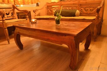 Masivní teakový nábytek – stylový komplet - 8