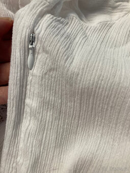 Bílé šaty s madeirovou krajkou (vel. 38) - 8