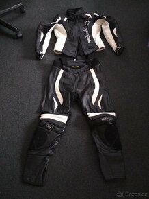 Dámská kožená dvoudílná kombinéza - 8