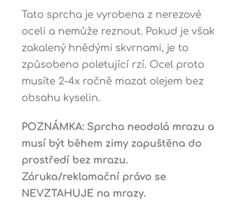 Nerezová zahradní sprcha - 8