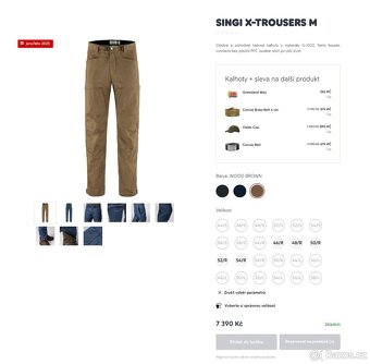 Nové outdoorové kalhoty Fjallraven Singi X-Trousers M - 8