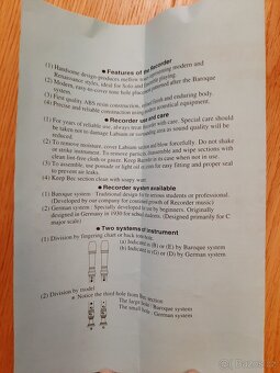 Flétna Angel recorder Alto AARB-101A - 8