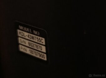 Prodám televizi Sony úhlopříčka 110 cm - 8