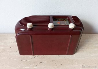 Art Deco starožitné rádio Talisman, krásný stav, plně funkčn - 8