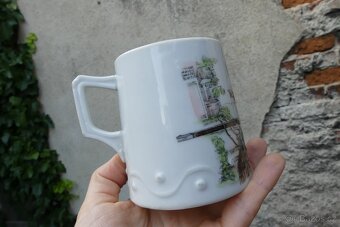 Vojáci, starožitný hrnek, Schlagenwald - Slavkov - 8