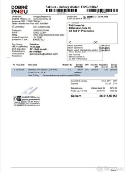 Prodám 4x letní pneu Hankook Ventus S1 evo3 SUV XL - 8