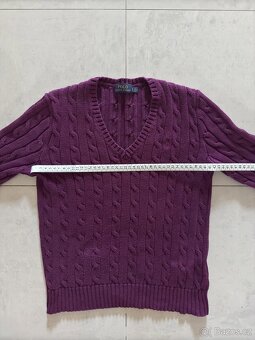Ralph Lauren Polo fialový svetr - 8