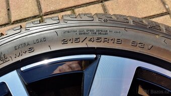 Zimní sada VOLKSWAGEN / ŠKODA 5x100 R18 pneu 215/45/18 4x9mm - 8