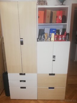 Patrová postel Ikea, stůl, matrace, set a polička - 8