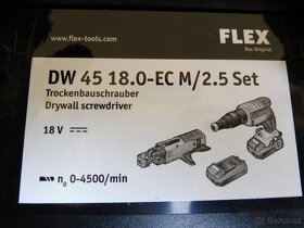 Flex Aku-stavební šroubovák 18,0 V DW 45 18.0-EC M/2.5Set - 8