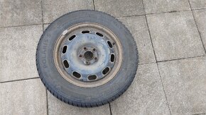 6Jx15 ET38, 195/65 R15, 5x100, zimní pneu Barum Polaris 5 - 8