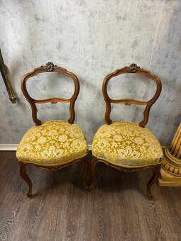 Starožitné čalouněné židle (142004) - 8