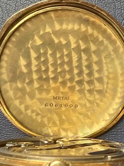 Zlaté 14-karátové Longines art deco kapesní hodinky - 8