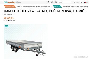 přívěsný vozík CARGO LIGHT E 27.4 s tlumiči - 8