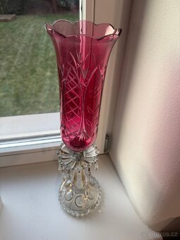 KŘIŠŤÁLOVÁ LAMPA S BROUŠENOU VÁZOU - TORZO - 8