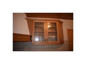 Kuchyně světlý dub masiv, s vestavěnými spotřebiči,5567 - 8