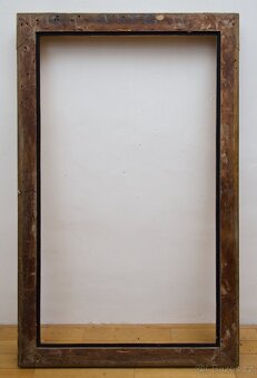 Starožitný zlacený rám na obraz – Biedermeier, 145 × 90 cm - 8