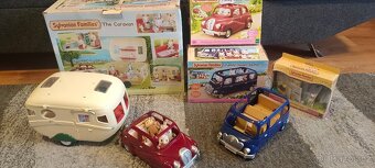 Sylvanian sada 2x autíčko plus karavan - 8