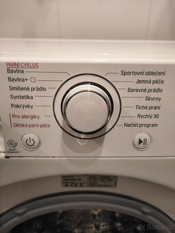 Pračka LG - úzká slim, 7 kg, bez závad, tichá - 8