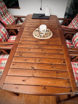 Prodám zánovní bytelný zahradní nábytek. - 8