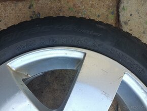 Prodám 4x alu 6,5Jx15H2 rozteč 5x100 se zim. pneu 195/55R15 - 8