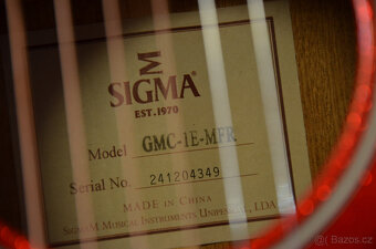 KYTARA ELEKTROAKUSTICKÁ 6 STRUNNÁ Sigma Guitars GMC-1E-MFR + - 8