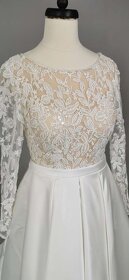 Luxusní nenošené svatební šaty, Neva, 34 EU (XS) - 8
