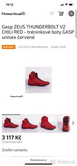 GASP ZEUS THUNDERBOLT V2 CHILI RED - tréninkové boty - 8